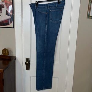 36x36 Starched Wrangler Jeans